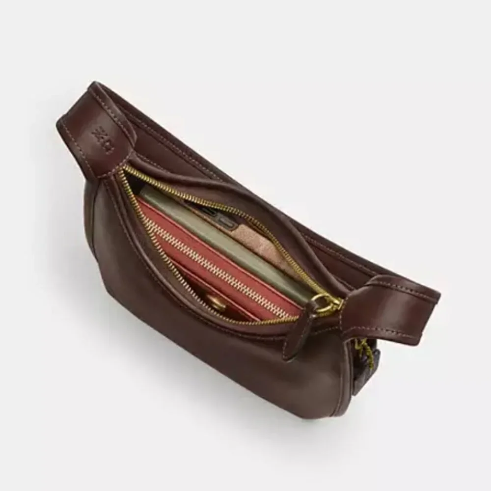 Coach Curve Zip Bag in Maple